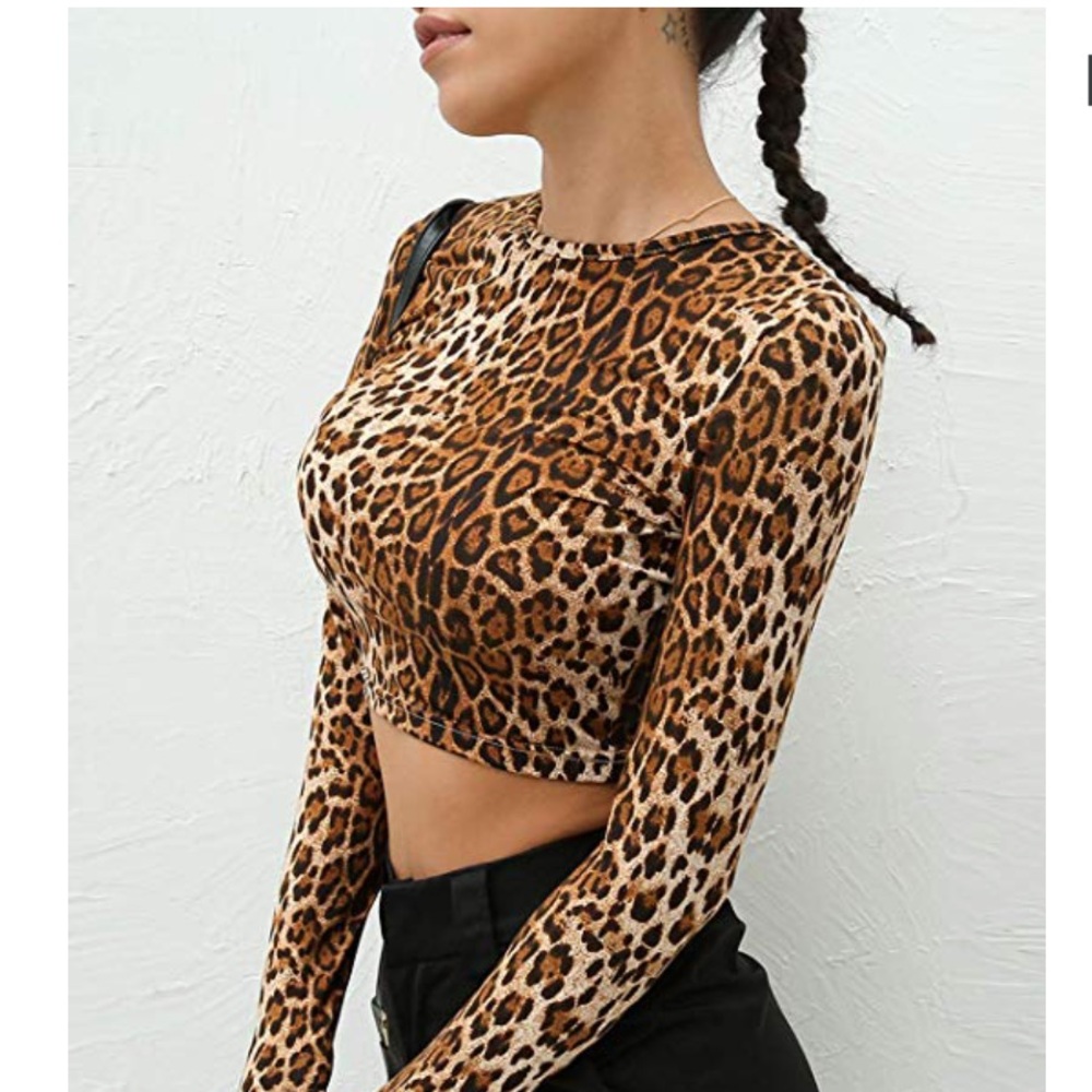 Leopard print crop top - Picture 2 of 4